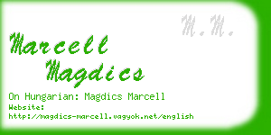 marcell magdics business card